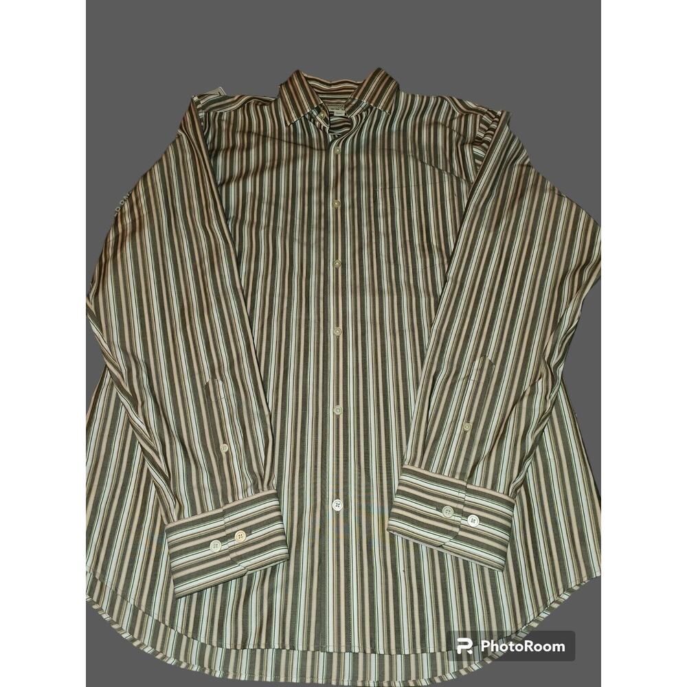 Banana Republic Size Large 16-16 1/2 Slim Fitted Long Sleeve Button‎ Down